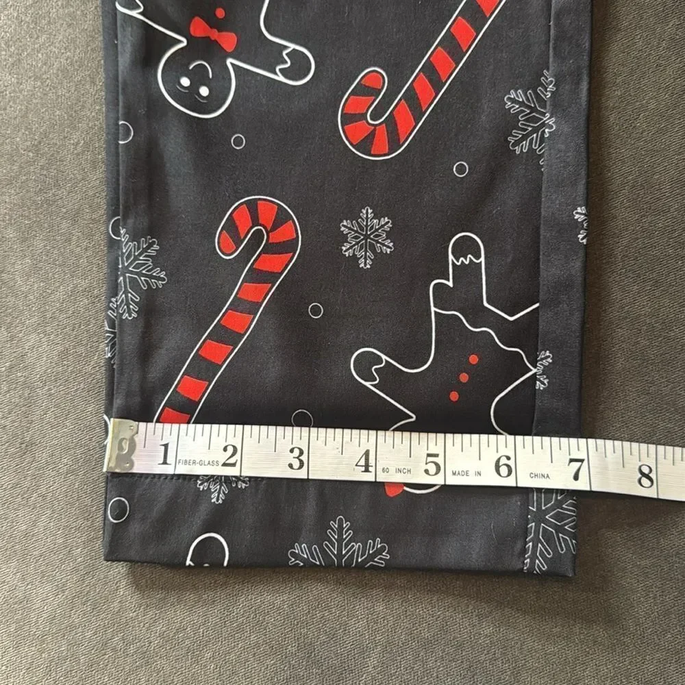 Festive Men’s Black & Red 3 Piece Suit Christmas Themed Size M 36 Jacket 32 Pant